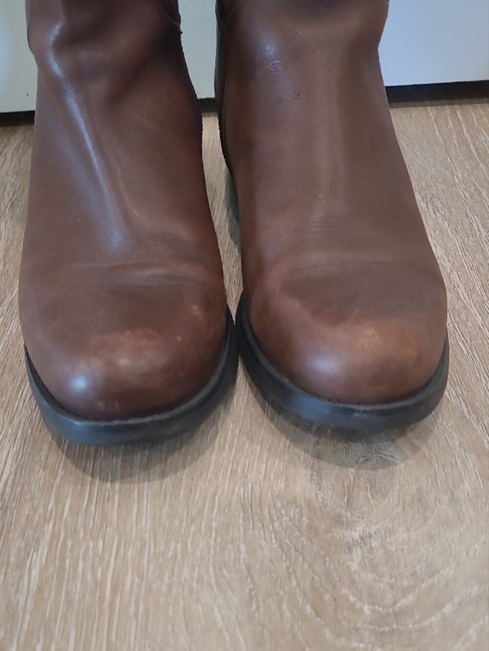 Blondo Volly Brown Leather Tall Riding Boots - Picture 4 of 12